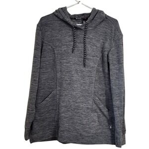Spyder Active Heathered Gray Hoodie Women's Size L Athletic Pullover B32